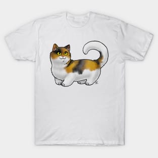 Cat - Munchkin Cat - Calico Shorthair T-Shirt